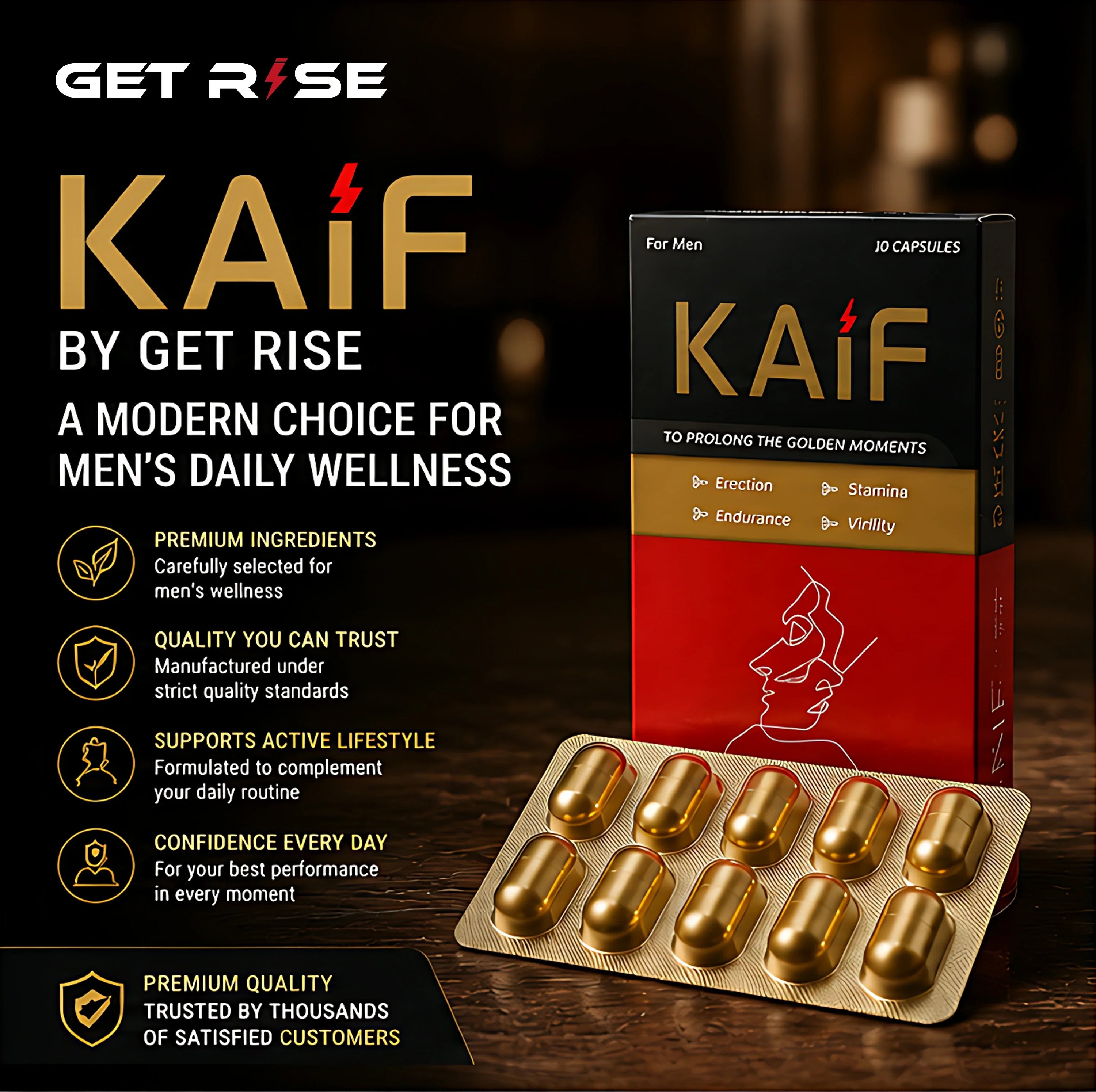 KAIF by Get Rise – A Modern Choice for Men’s Daily Wellness